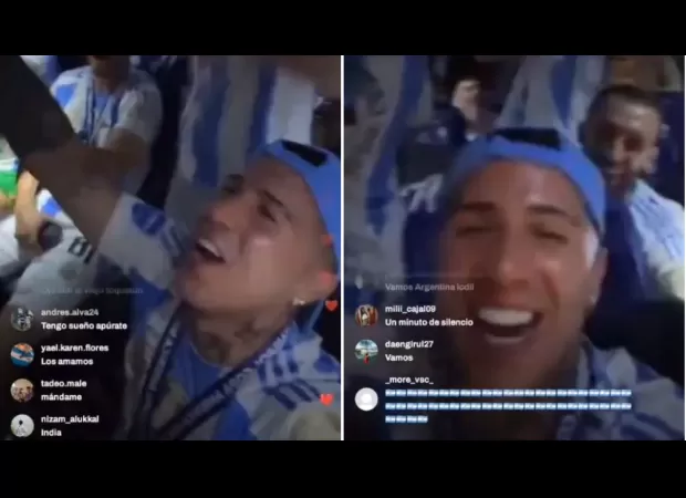 Enzo Fernandez shares video of Argentina players singing racist chant against France following Copa America victory.