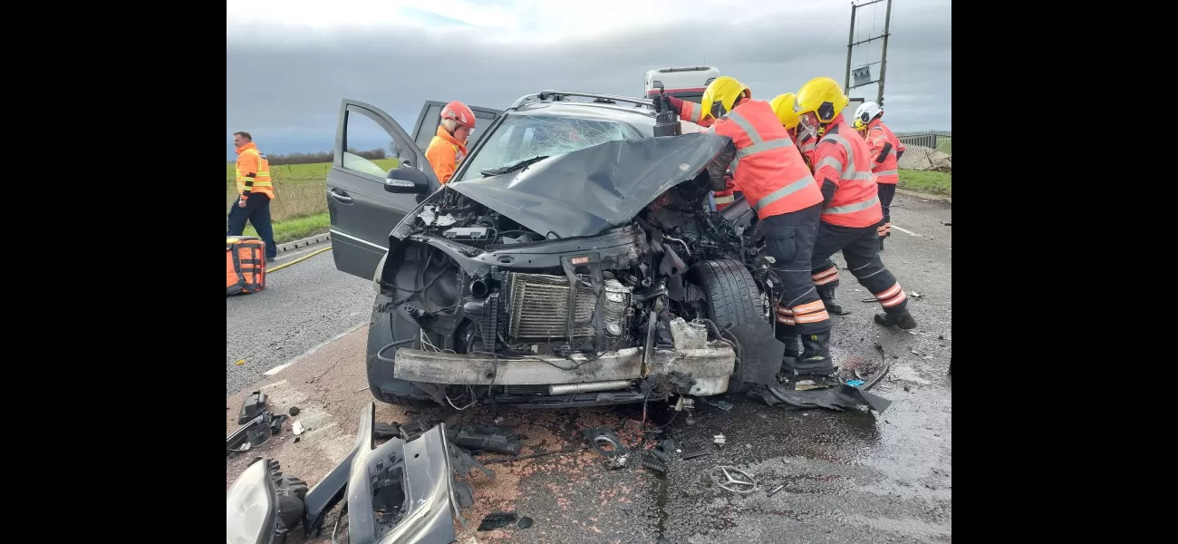 Astonishing incident as drugged-up truck driver veers into vehicle, resulting in severe harm.