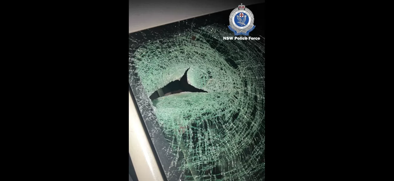 A teenager reportedly threw a 4kg rock at a moving car, shocking and unbelievable.