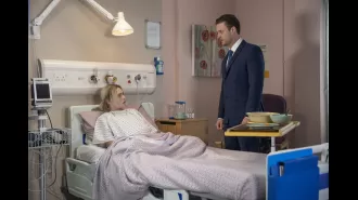 Lauren was taken to the hospital in Coronation Street after Joel, a dangerous predator, came close to harming her.