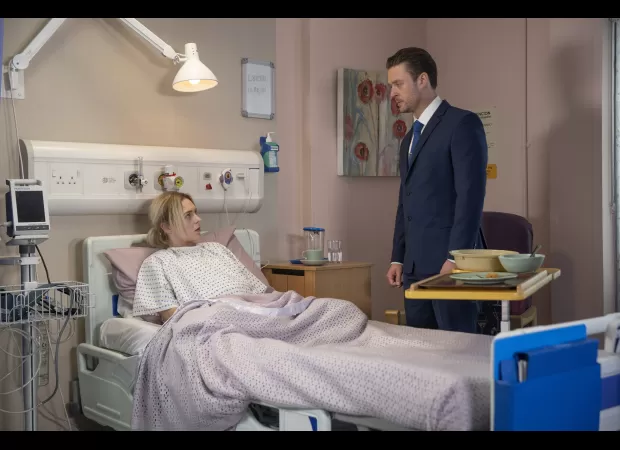 Lauren was taken to the hospital in Coronation Street after Joel, a dangerous predator, came close to harming her.