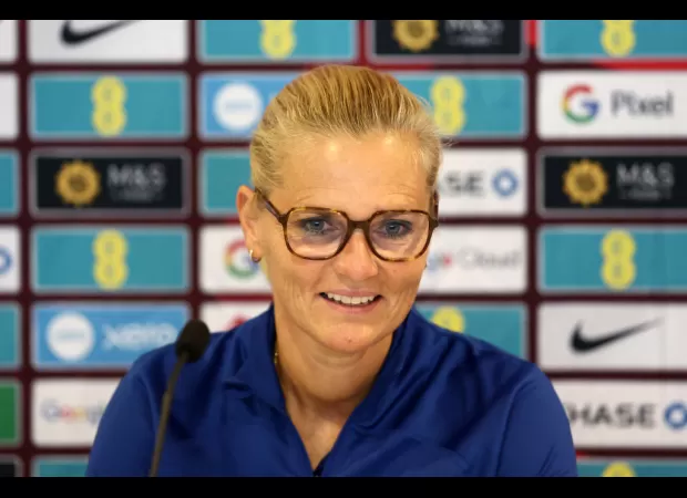 Sarina Wiegman, Lionesses manager, shares thoughts on potentially taking over as England manager from Gareth Southgate.