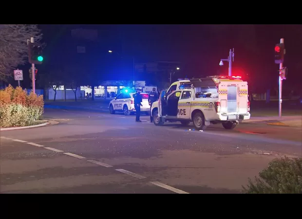 A woman in Adelaide was taken into custody for reportedly attacking a man with a metal pole.