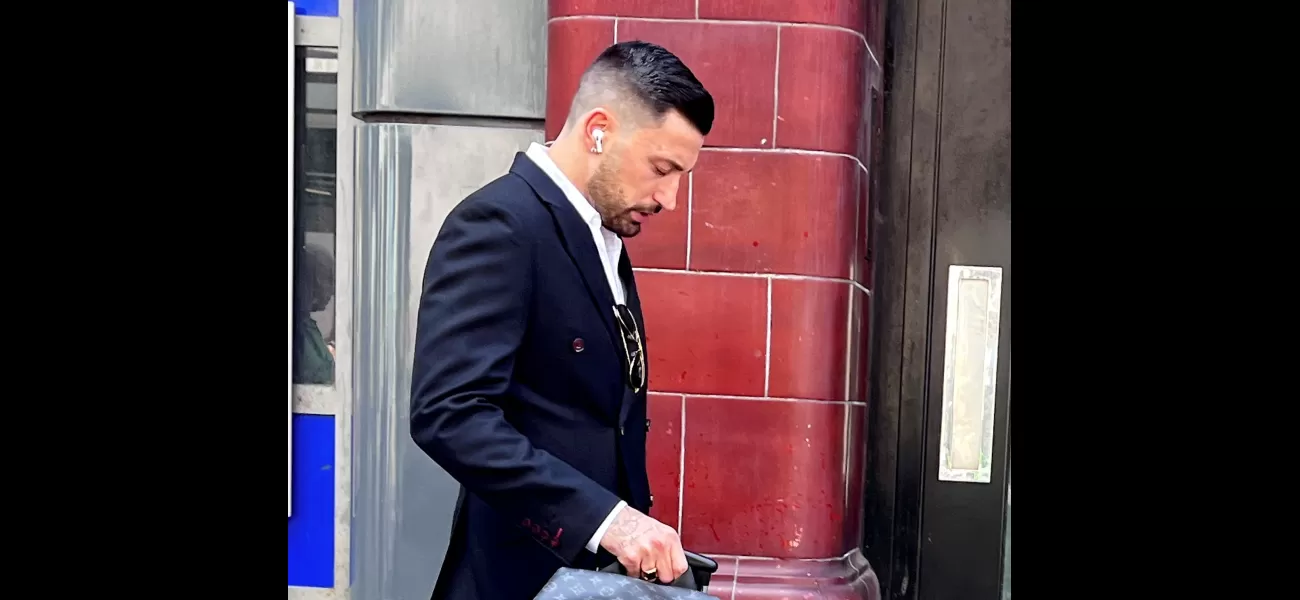 Giovanni Pernice appears unhappy in London following controversy on Strictly Come Dancing.