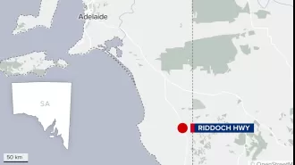 Three people severely hurt after car and truck crash on South Australian highway.