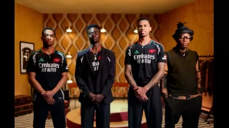 Arsenal's new away kit features a color combination of black, red, and green.