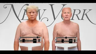 Magazine's latest cover featuring Trump and Biden has caused widespread concern.