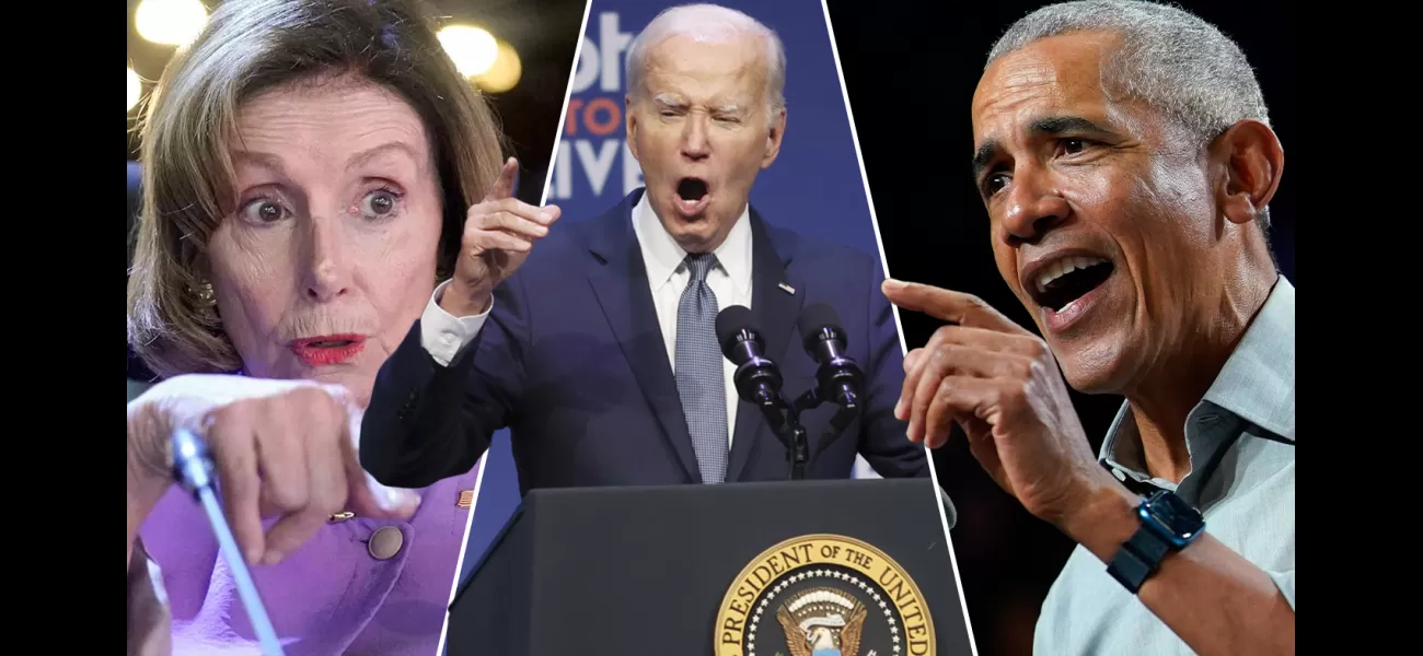 Obama and Pelosi are encouraging Biden to reconsider running for president.
