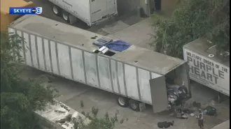 Two severely deteriorated corpses discovered in American truck resembled embalmed bodies.