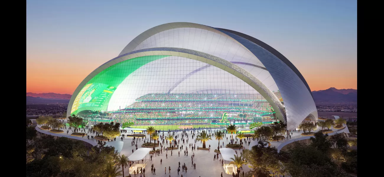 Exec says Las Vegas A's won't use all $380 million in public funds for stadium.