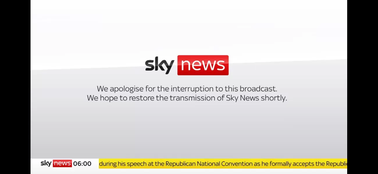 Sky News stops broadcasting due to a widespread IT issue.