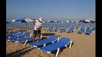 A popular vacation destination in Spain is charging visitors €250 if they reserve sun loungers.