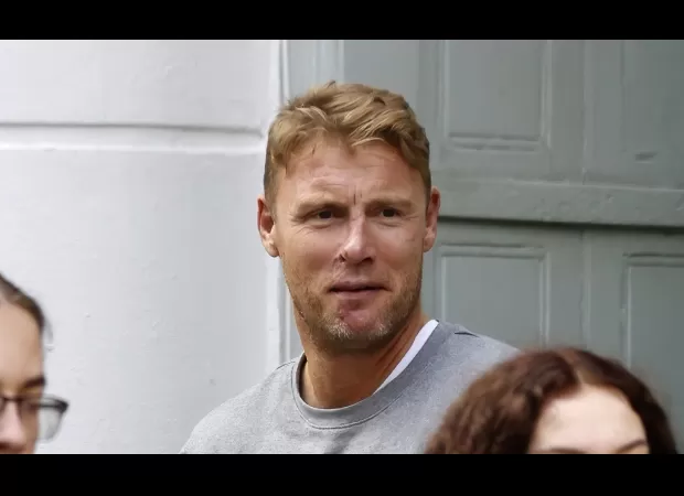 Former England cricketer Freddie Flintoff seen recovering with a smile after nearly 2 years since high-speed Top Gear accident.
