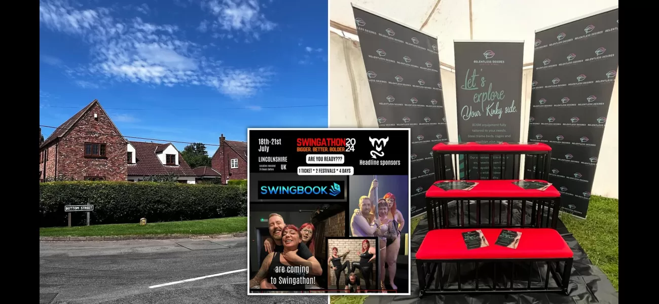 Villagers in UK concerned about noise from sex festival keeping them awake.