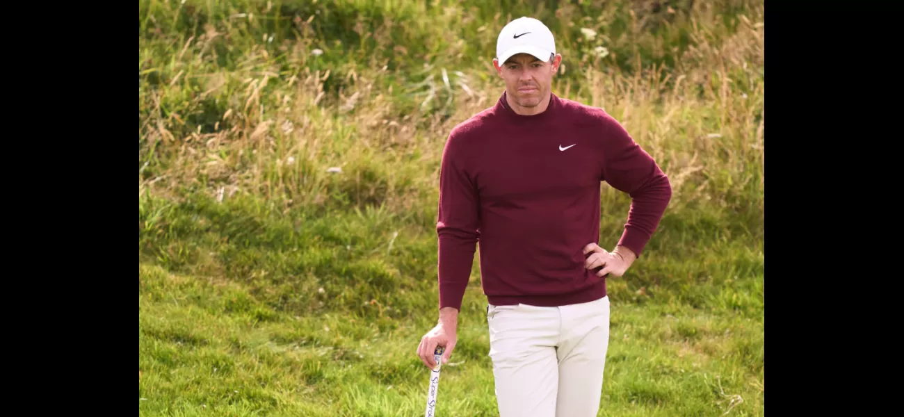 Rory McIlroy expresses frustration after failing to advance at The Open golf tournament.
