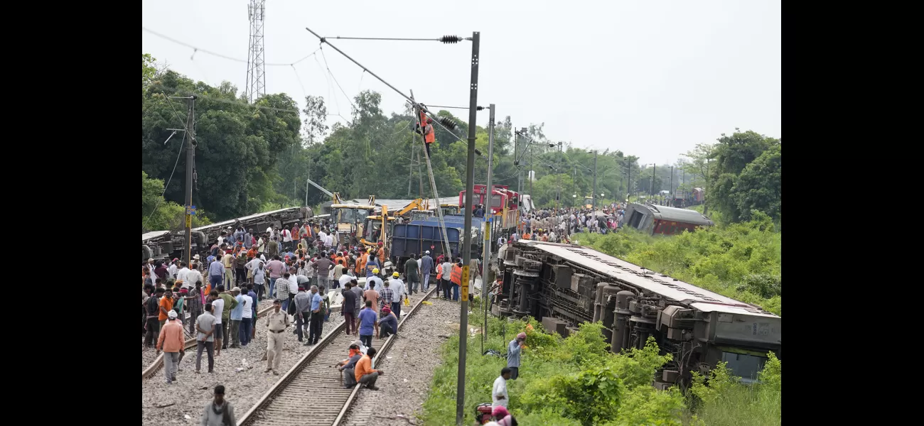 Train accident in India leaves 2 dead and 20 injured as train derails.