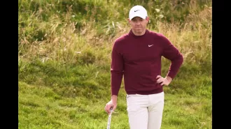 Rory McIlroy expresses frustration after failing to advance at The Open golf tournament.
