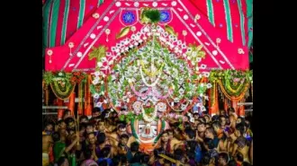 The annual Rath Yatra concludes as Lord Jagannath and his siblings return to the Srimandir during Niladri Bije.