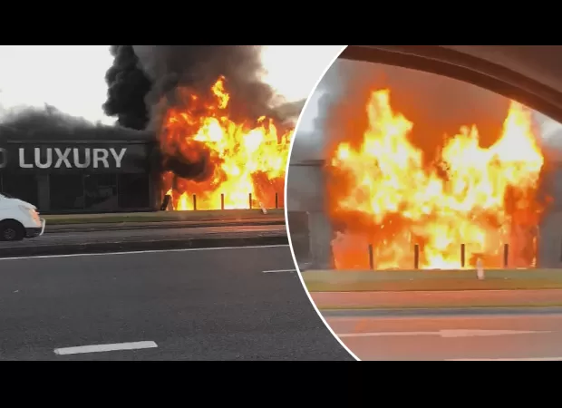 Gold Coast police are looking into a possible arson attack at a high-end car rental company.