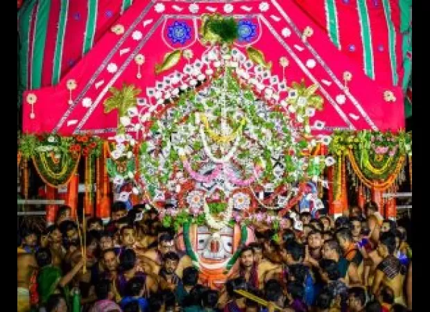The annual Rath Yatra concludes as Lord Jagannath and his siblings return to the Srimandir during Niladri Bije.