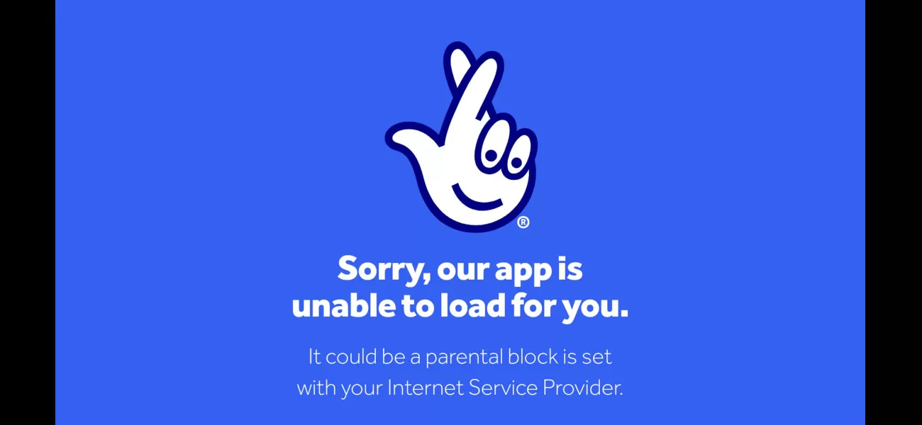 Lottery app and site not working, people can't check their results.