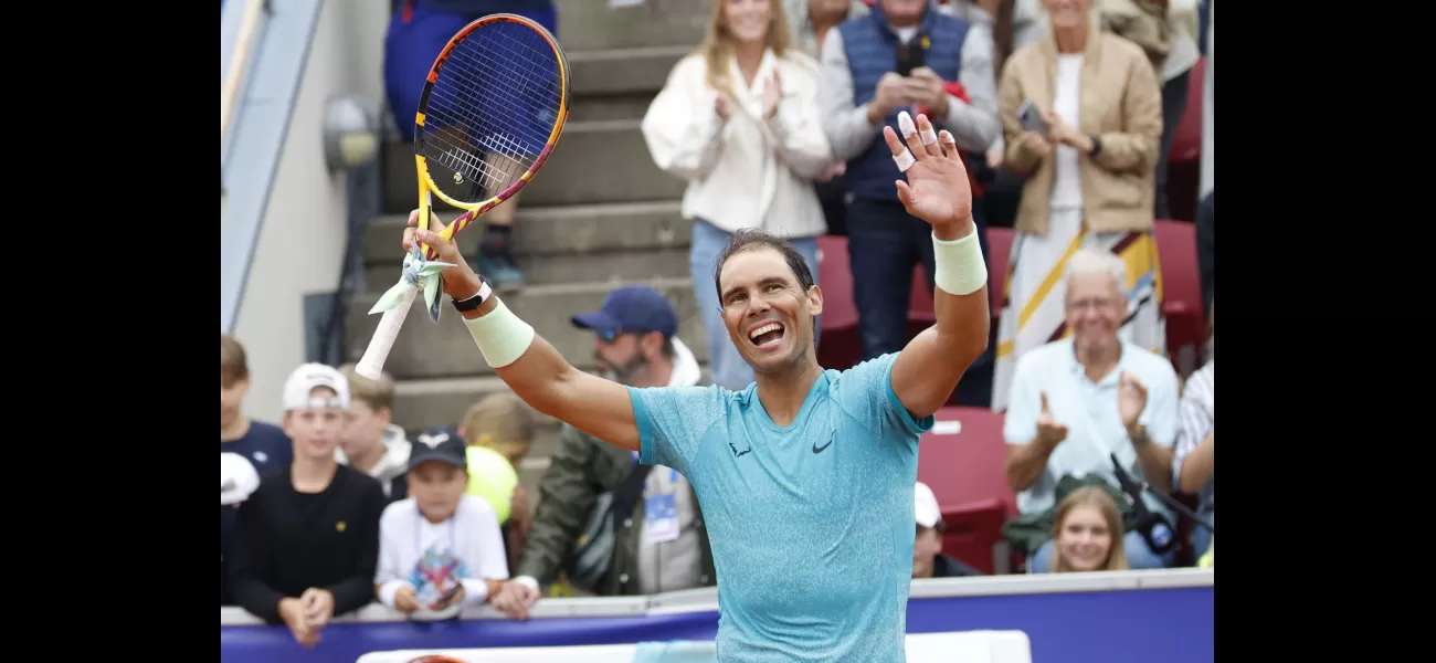 After a two-year absence, Rafael Nadal reaches his first ATP Tour final and secures a comeback victory before the Olympics.