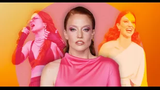 Singer Jess Glynne talks about maintaining a successful relationship with former soccer player Alex Scott.
