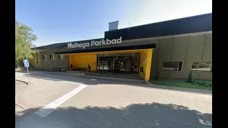 A teenager from Britain is in critical condition after being discovered unconscious at the bottom of a swimming pool in Sweden.