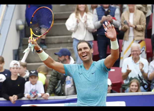 After a two-year absence, Rafael Nadal reaches his first ATP Tour final and secures a comeback victory before the Olympics.