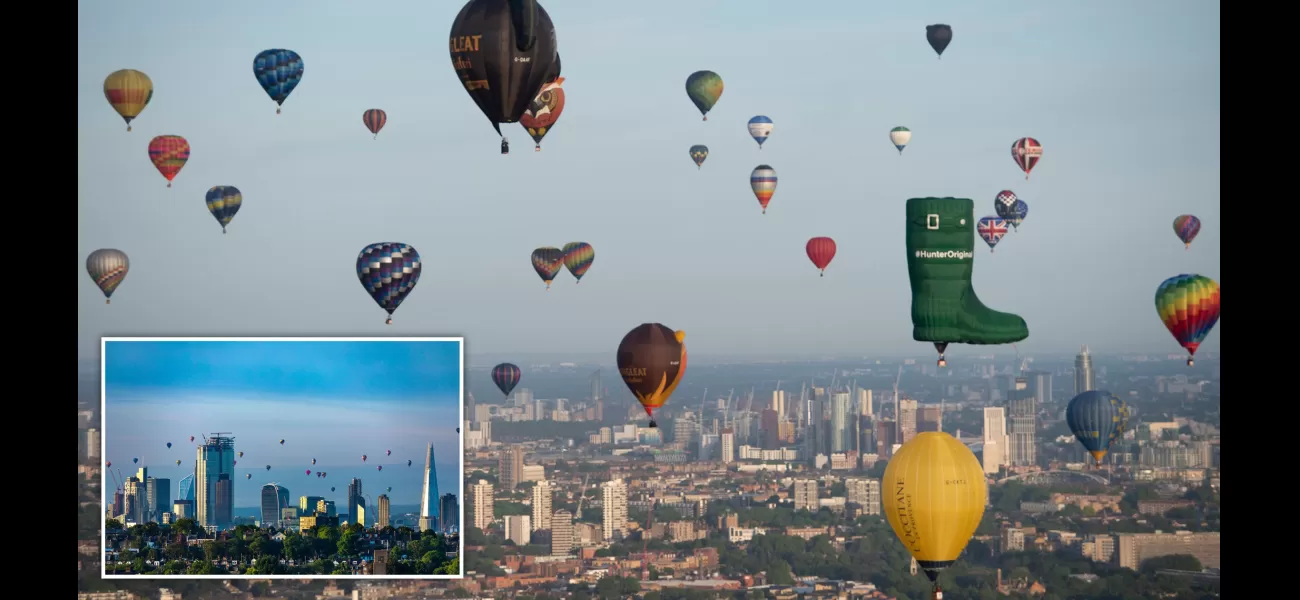London's hot air balloon competition cancelled due to unfavorable weather, causing another postponement.