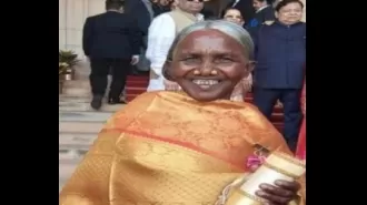 Kamala Pujari, recipient of Padma Shri, dedicated to preserving paddy seeds.