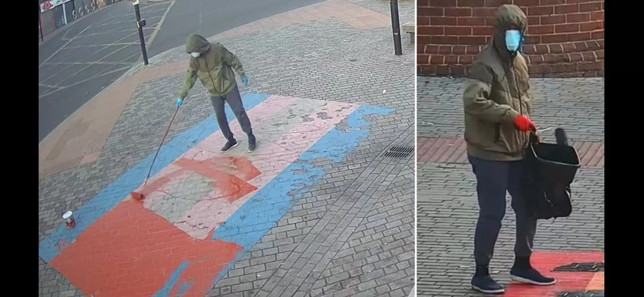 Someone has vandalized painted Pride flags for the third time in less than a month.