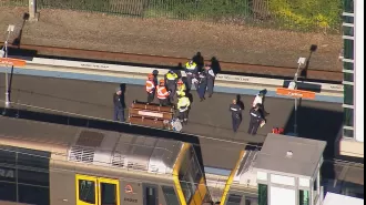 Father and daughter die as stroller with twins falls onto train tracks.