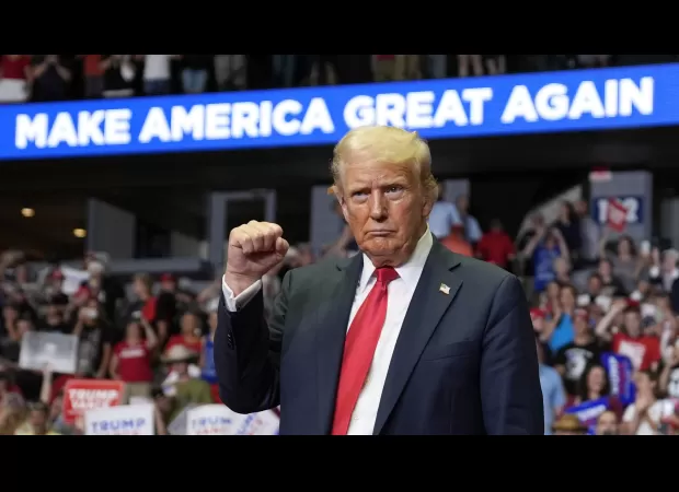 Trump responds to Biden's decision to withdraw from the presidential race in the US.