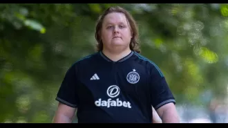 Singer Lewis Capaldi runs into a sci-fi icon while taking a break from his career in a park.