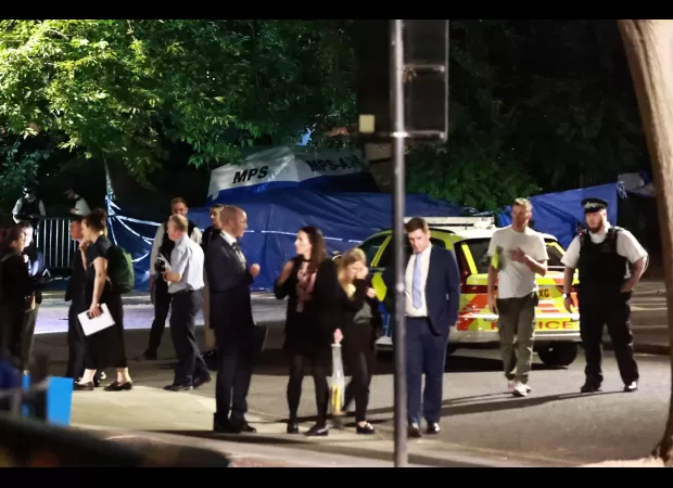 A 15-year-old boy was killed by a gunshot at a London park during a family event.