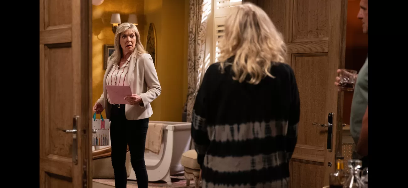 Kim Tate is furious and shocked as she uncovers a shocking truth.