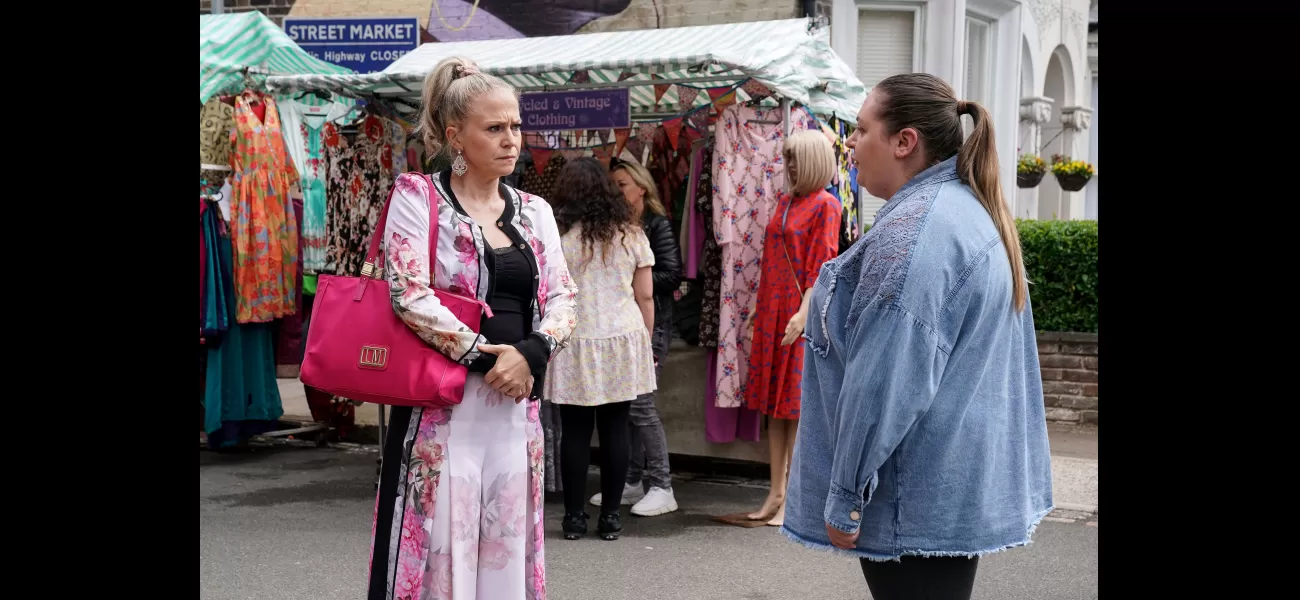 An iconic EastEnders star suffers a setback when she gets a disturbing message from the court.