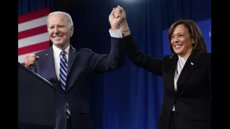 Harris vows victory after Biden drops out of Presidential race.