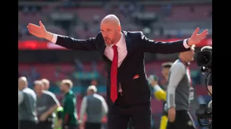 Erik ten Hag criticized for his remark about Manchester United's number of trophies.