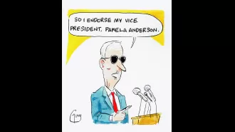 A famous cartoon by Guy Venables featured in the Metro newspaper every day.