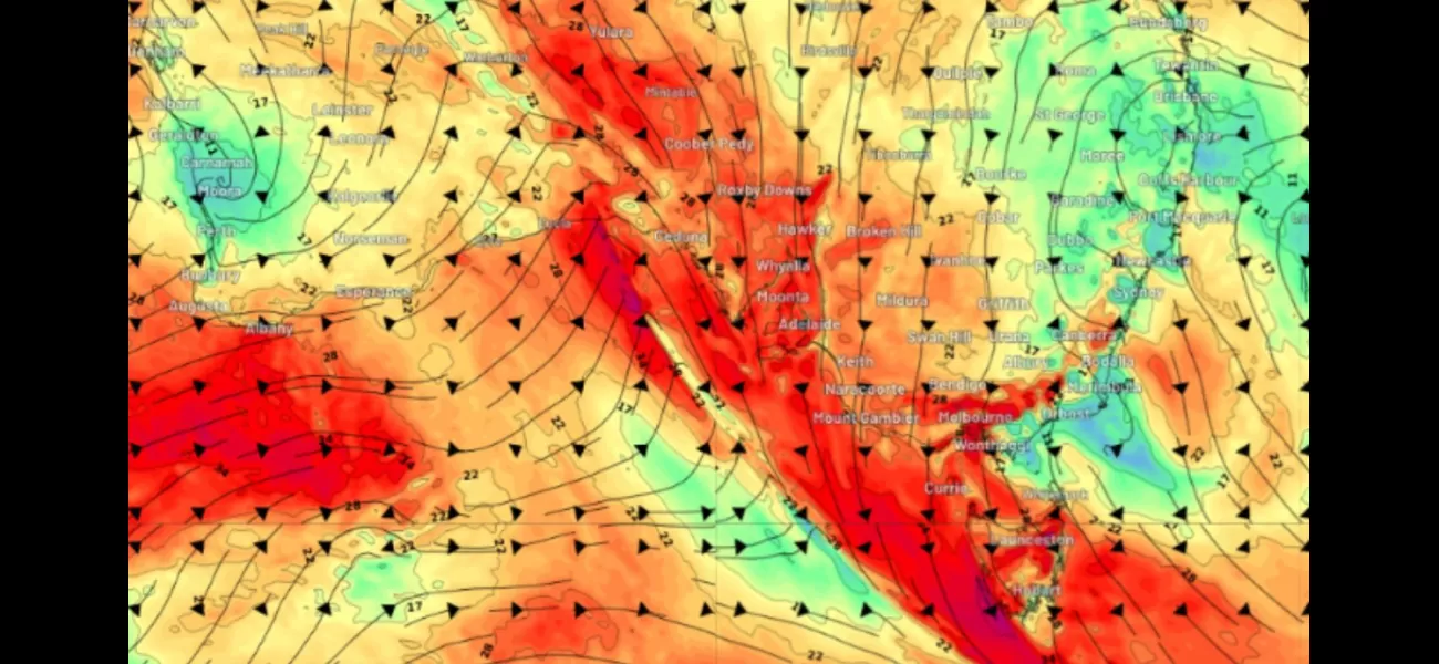 Multiple states may experience damaging winds, leading to potential power outages.
