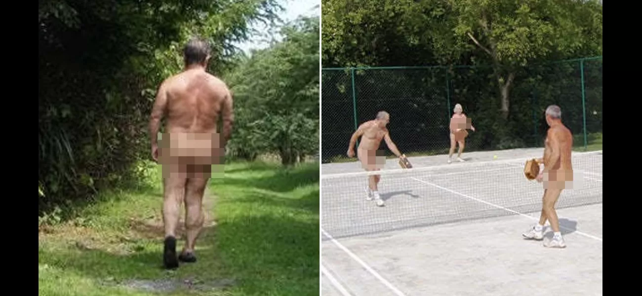 People are stripping down to participate in the nude Olympics.