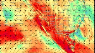 Multiple states may experience damaging winds, leading to potential power outages.