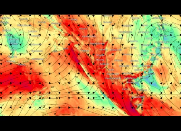 Multiple states may experience damaging winds, leading to potential power outages.