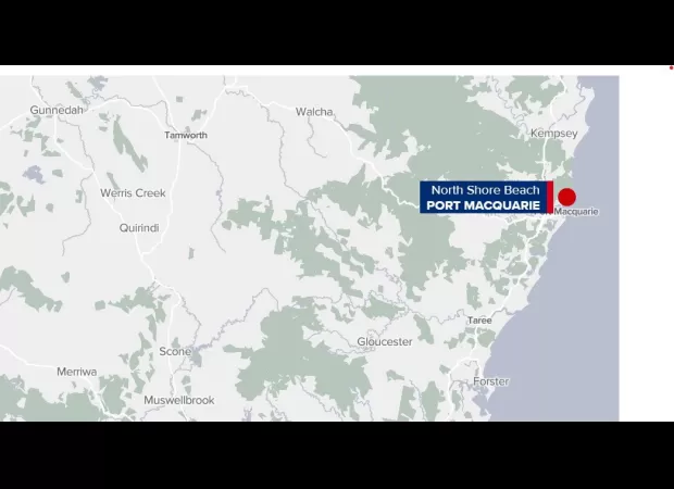 Surfer bitten by shark in New South Wales.