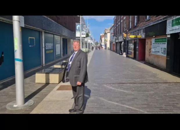 Grimsby council takes inspiration from North Korea by using loudspeakers to broadcast town rules.