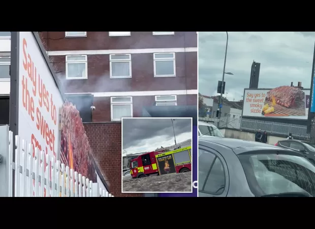 Sainsbury's criticized for placing smoking billboard near Grenfell Tower.