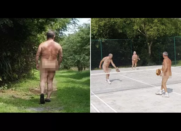 People are stripping down to participate in the nude Olympics.