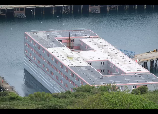 Tory government to shut down Bibby Stockholm barge housing asylum seekers soon.